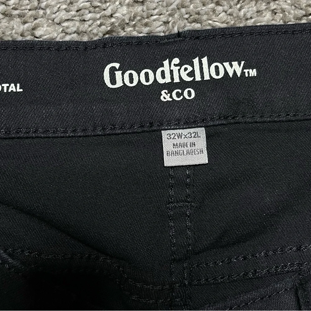 Goodfellow & Co Total Flex Straight Fit Black Stretch Pants 32x32